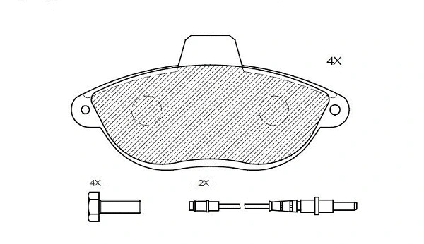 Brake Pad Set, disc brake (24805z)