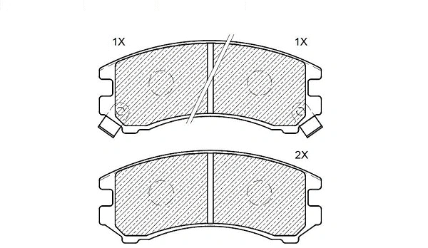Brake Pad Set, disc brake (24965z)