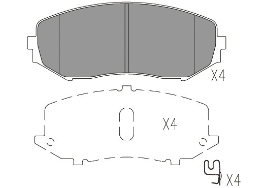 Brake Pad Set, disc brake (24019z)