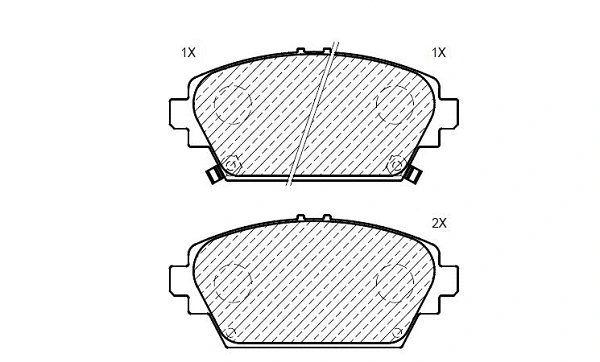 Brake Pad Set, disc brake (24852z)