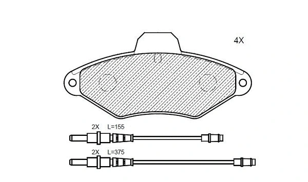 Brake Pad Set, disc brake (24807z)