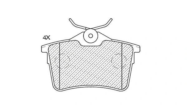 Brake Pad Set, disc brake (24129z)