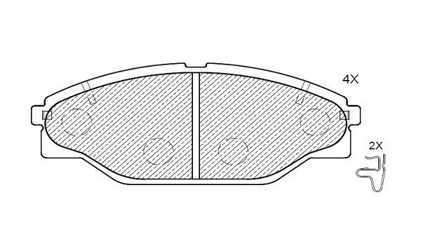 Brake Pad Set, disc brake (24704z)