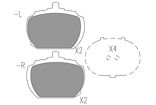 Brake Pad Set, disc brake (24883z)