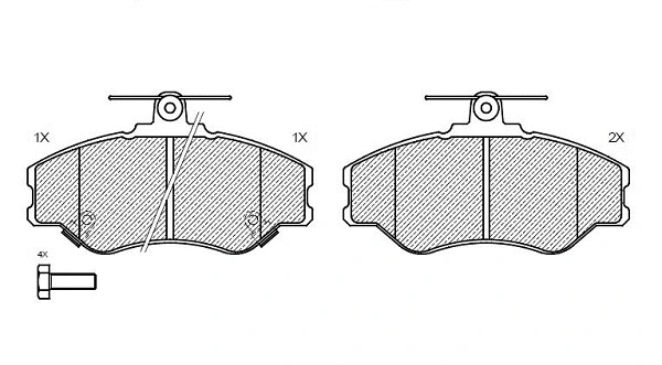 Brake Pad Set, disc brake (24163z)