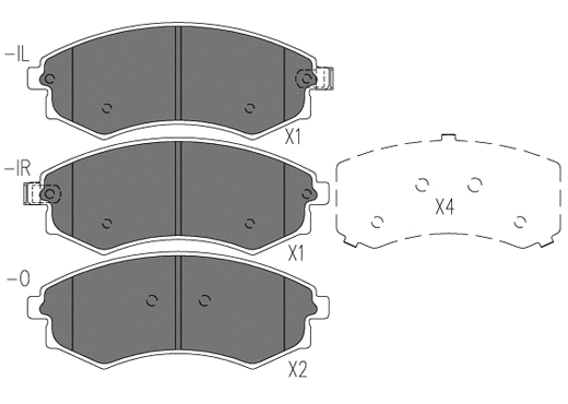 Brake Pad Set, disc brake (24872z)