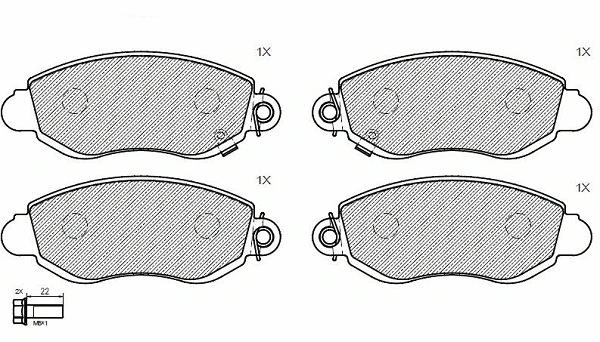 Brake Pad Set, disc brake (24817z)