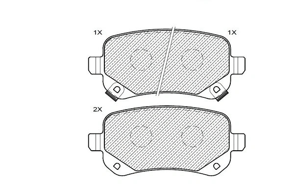 Brake Pad Set, disc brake (24638z)
