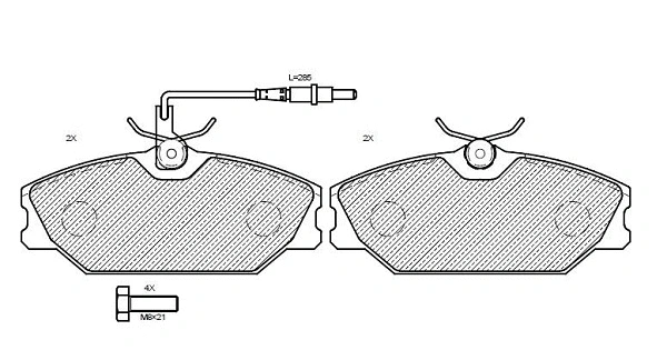 Brake Pad Set, disc brake (24811z)