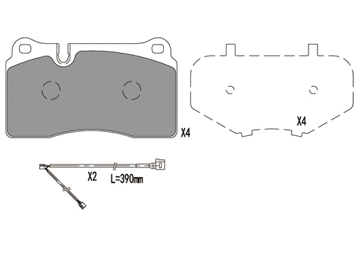 Brake Pad Set, disc brake (24093z)