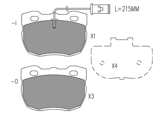 Brake Pad Set, disc brake (24763z)