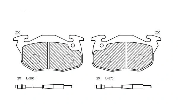 Brake Pad Set, disc brake (24527z)