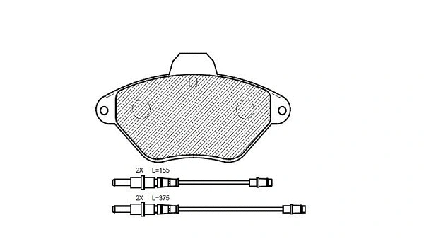 Brake Pad Set, disc brake (24836z)