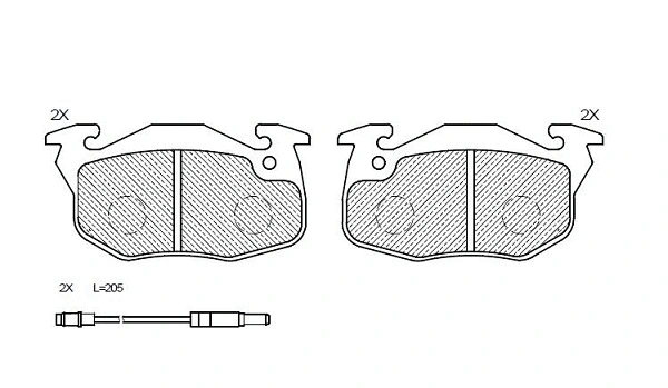 Brake Pad Set, disc brake (24329z)