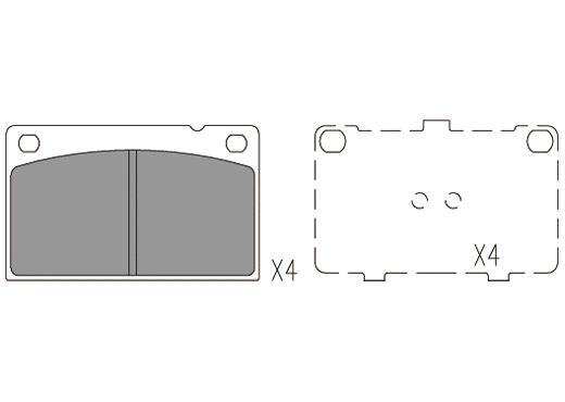 Brake Pad Set, disc brake (24797z)
