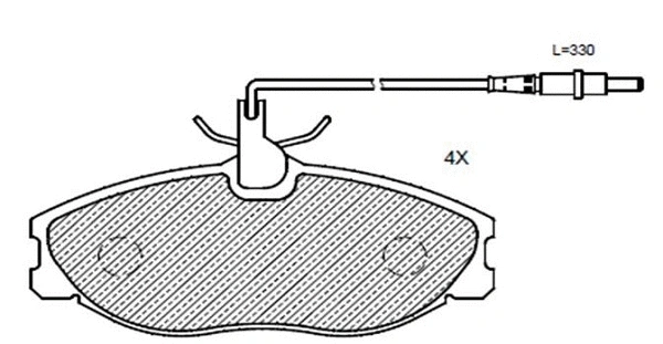 Brake Pad Set, disc brake (24698z)