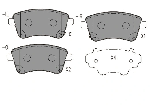 Brake Pad Set, disc brake (24761z)