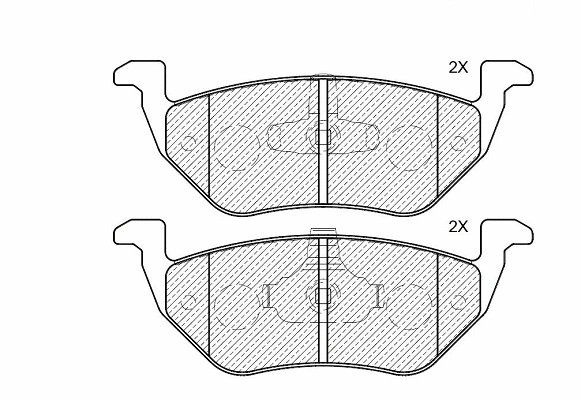 Brake Pad Set, disc brake (24628z)