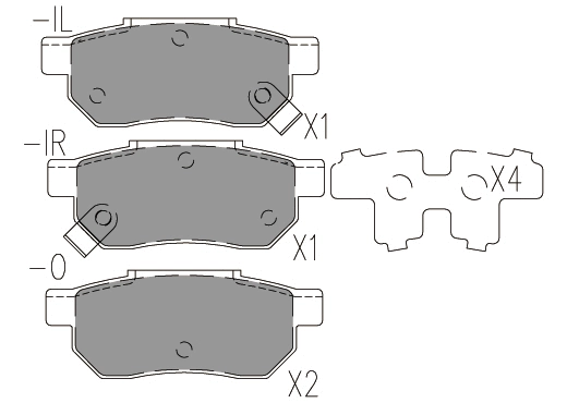 Brake Pad Set, disc brake (24788z)