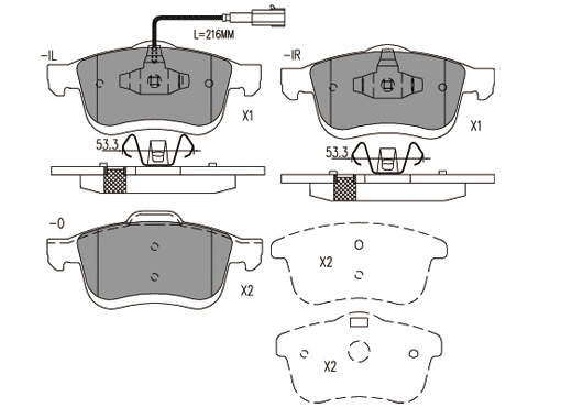 Brake Pad Set, disc brake (24758z)