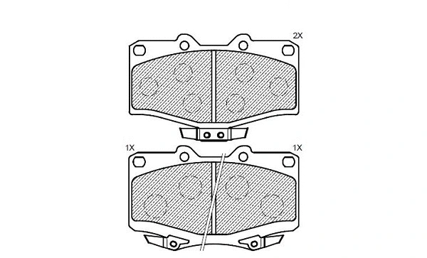 Brake Pad Set, disc brake (24557z)