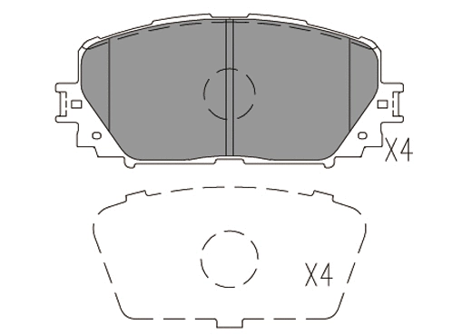 Brake Pad Set, disc brake (24887z)