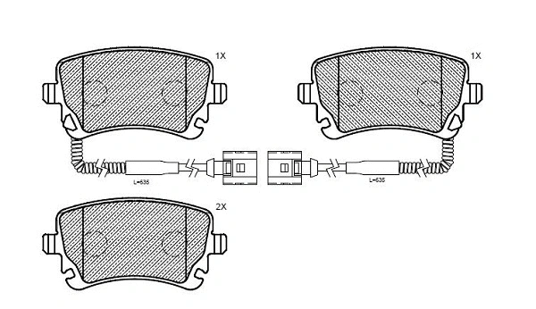 Brake Pad Set, disc brake (24934z)