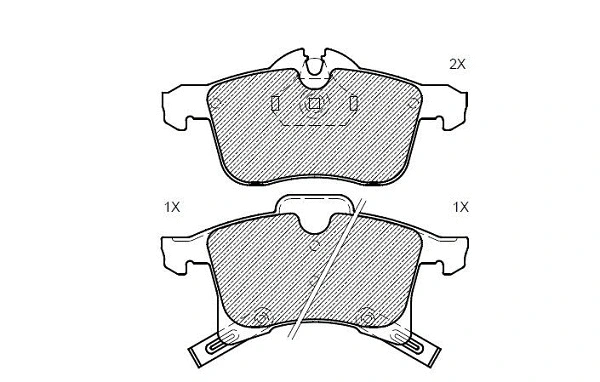Brake Pad Set, disc brake (24148z)
