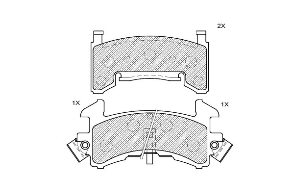 Brake Pad Set, disc brake (24608z)