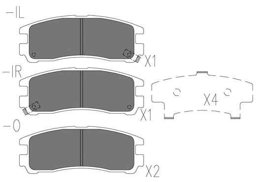 Brake Pad Set, disc brake (24172z)