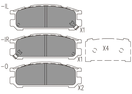 Brake Pad Set, disc brake (24133z)