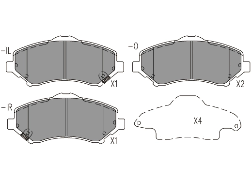 Brake Pad Set, disc brake (24016z)