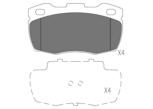 Brake Pad Set, disc brake (24096z)