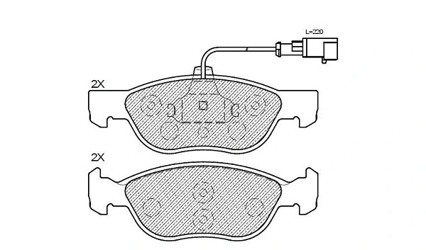 Brake Pad Set, disc brake (24433z)