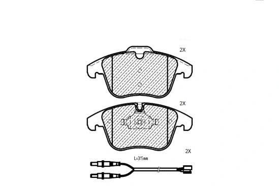 Brake Pad Set, disc brake (24033z)