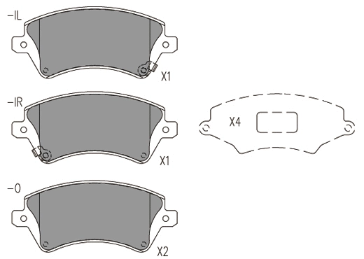 Brake Pad Set, disc brake (24045z)