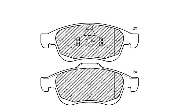 Brake Pad Set, disc brake (24128z)