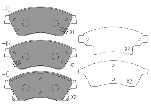 Brake Pad Set, disc brake (24099z)