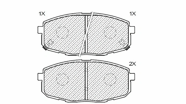 Brake Pad Set, disc brake (24135z)