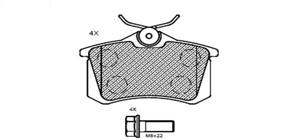 Brake Pad Set, disc brake (24838z)