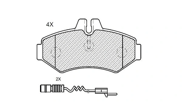Brake Pad Set, disc brake (24482z)