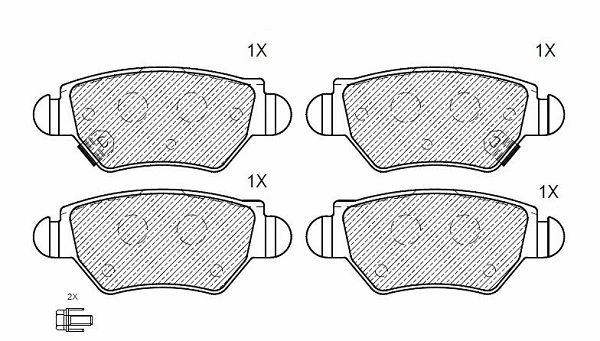 Brake Pad Set, disc brake (24847z)