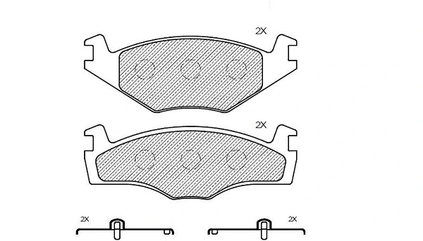 Brake Pad Set, disc brake (24328z)