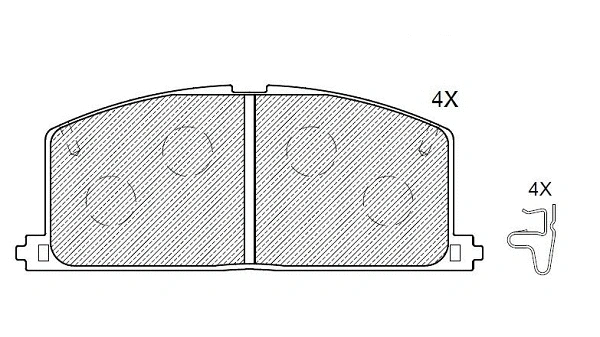 Brake Pad Set, disc brake (24643z)