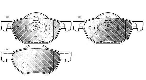 Brake Pad Set, disc brake (24923z)