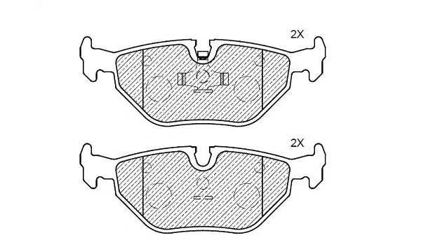 Brake Pad Set, disc brake (24845z)
