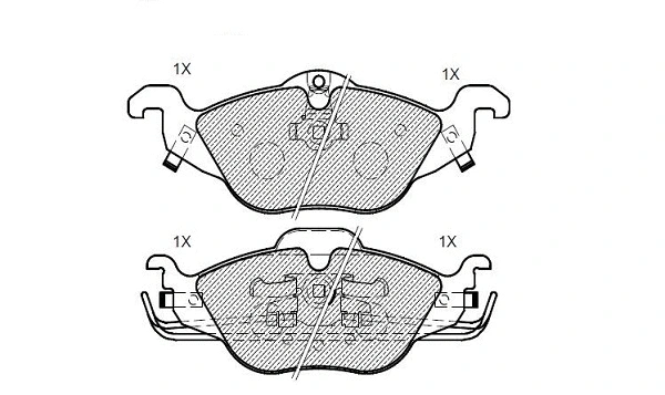 Brake Pad Set, disc brake (24827z)