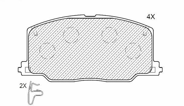 Brake Pad Set, disc brake (24644z)