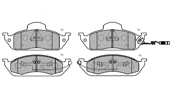 Brake Pad Set, disc brake (24911z)
