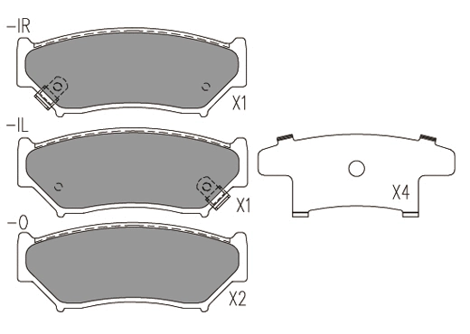 Brake Pad Set, disc brake (24081z)